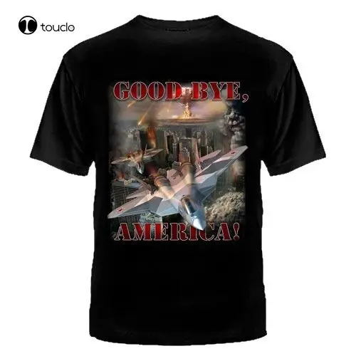 Maglietta Buona Addio America Russia Russia Air Force Secret Waepon Army Cccp Tee Shirt