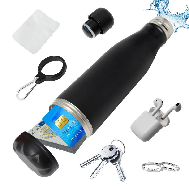 Secret Hidden Safe Creative Water Bottle Steel Secret Stash Spot Può Cassaforte Nascosta Vano Portaoggetti Per Carte Chiavi Contanti Soldi