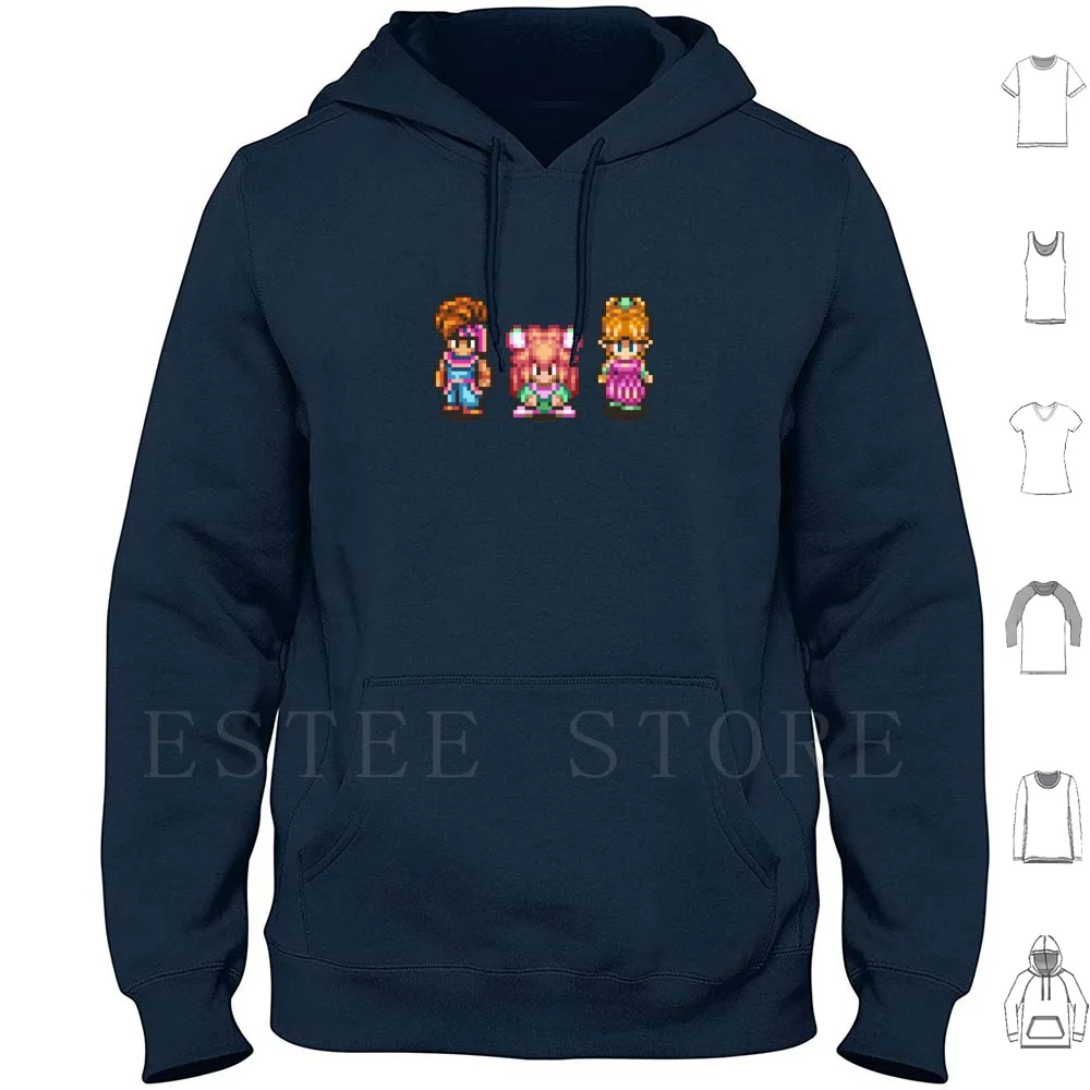 Heroes Of Hoodies Manica Lunga Secret Of Snes Pixel 16 Bit Rpg Retro Gaming Video Gaming Gameboy Geek