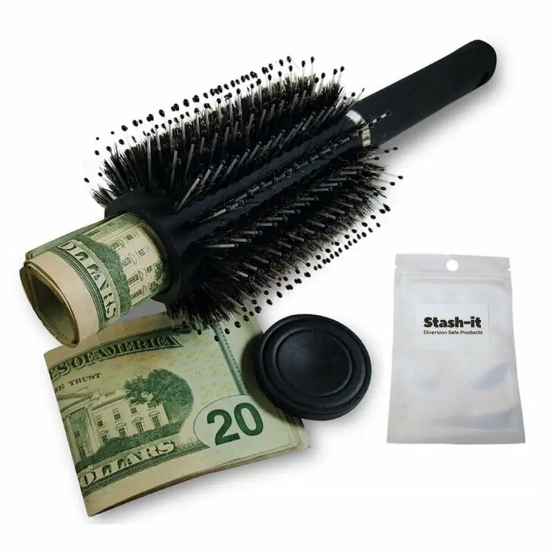La Diversione Della Spazzola Per Capelli Safe Stash Can Diversion Può Contenitore Segreto Stash Safe Box Nascosto Sicuro Con Una Borsa A Prova Di Odor