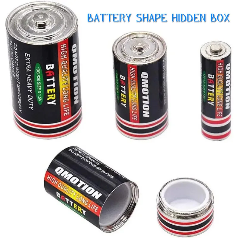Sight Secret Dry Cell Muslimexmuslimah Battery Scomparto Portaoggetti Nascosto Diversione Da Viaggio Stash Safe Container Hide Cash Ring Collana Chiav