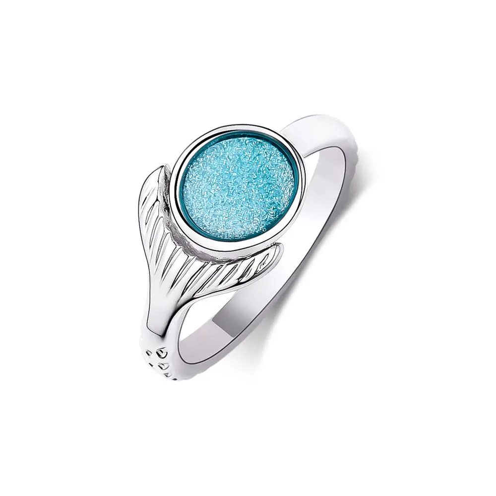 Classic Movie Mako Mermaid Series Island Of Secrets Ring Fashion Shiny Smooth Enamel Ring Jewelry Gift Wholesale