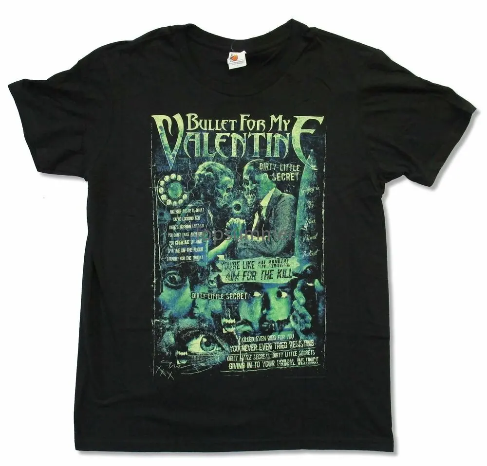 Bullet For My Valentine Dirty Little Secret Black T Shirt New Adult