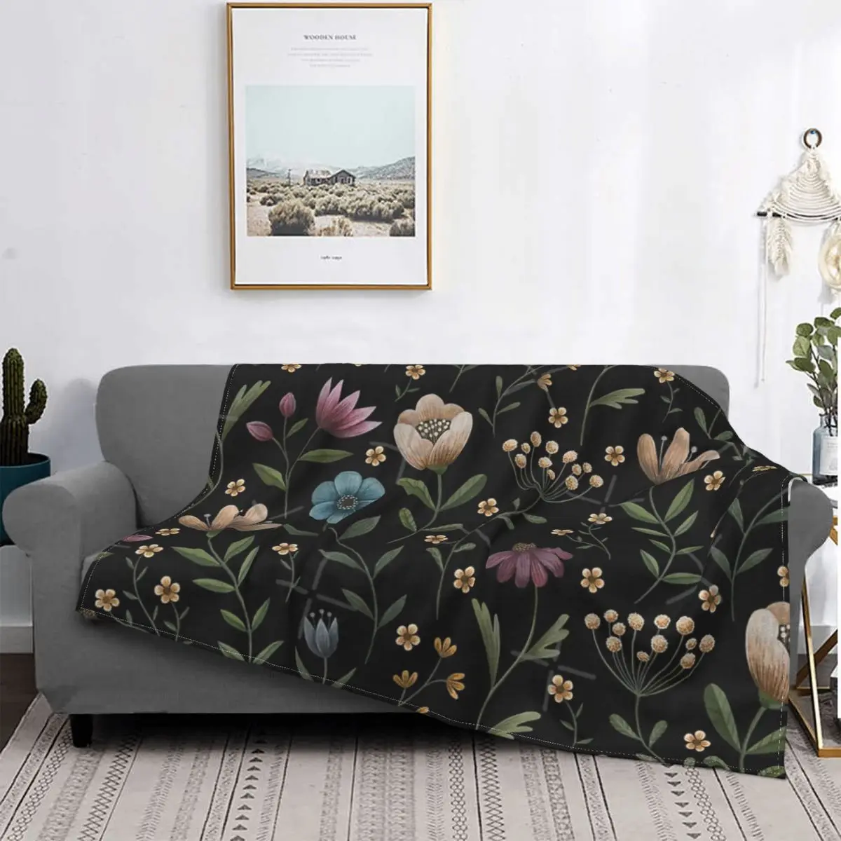 Secret Garden Throw Coperte Plant Fleece Spessa Coperta Calda Coperta Di Flanella Soft Coral Sofa Coperta Comoda Lenzuolo
