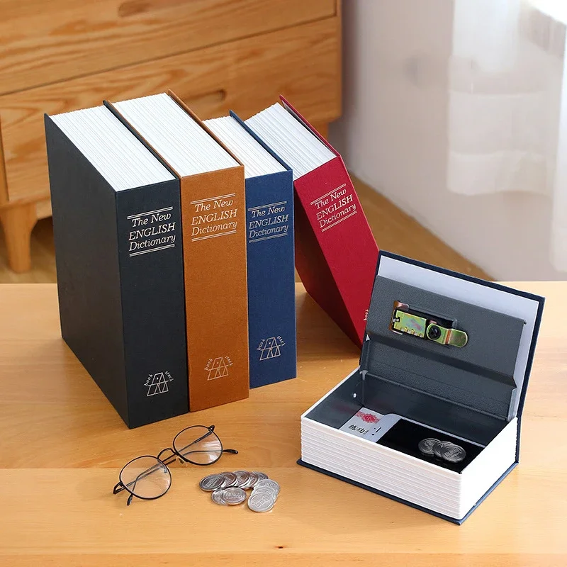 Dizionario Mini Book Safe Security Key Locker Money Hidden Secret Safe Key Safe Box Cash Money Coin Storage Jewellery Lock Box