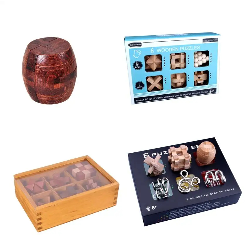 Boutique Iq Magic Wooden Burr Puzzle Mind Logic Maze Rompicapo Puzzle Gioco Regalo