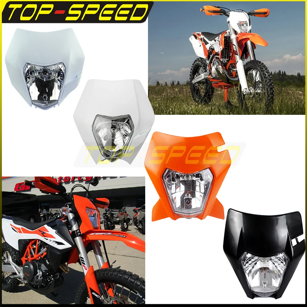 Motocross Universal Dirt Bike High Low Beam Faro Per Yamaha Wr Wrf Ttr Tt-R Kawasaki Klx Kx Kxf Honda Crf Husqvarna Te Fe