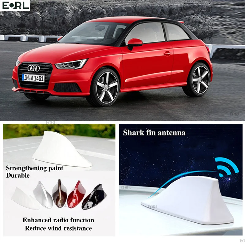 Per Audi A1 Car Shark Fin Antenna Segnale Fm Super Antenne Amplificatore Amplificatore Di Segnale Impermeabile Auto Fm/Am Radio Antenne