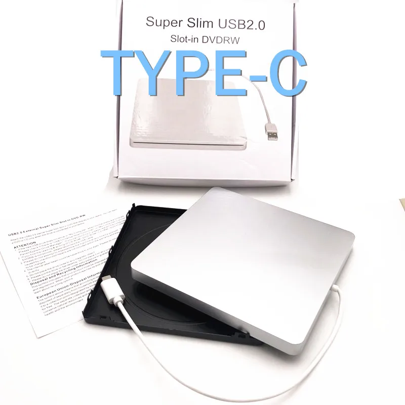 Type-C Esterna Custodia Usb Per Apple Macbook/Macbook Pro/Imac 9.5Mm E 12.7Mm Sata Connessione Superdrive Dvd