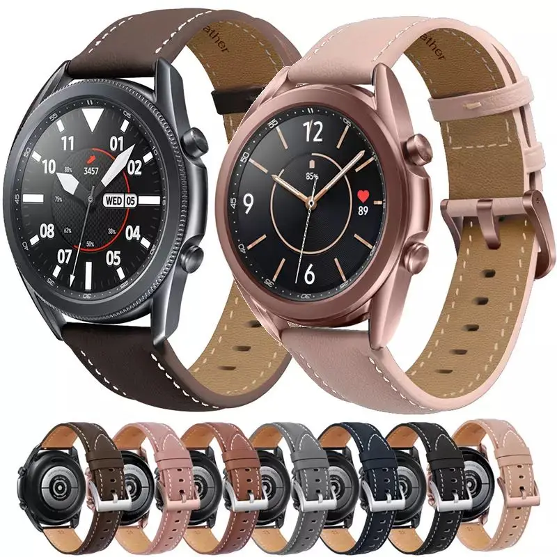Pelle Per Samsung Watch 3/Active2 Huawei Watch Gt2/Amazfit Gtr Filo Intrecciato Per Samsung Watch 3 Cinturino Di Ricambio 46Mm