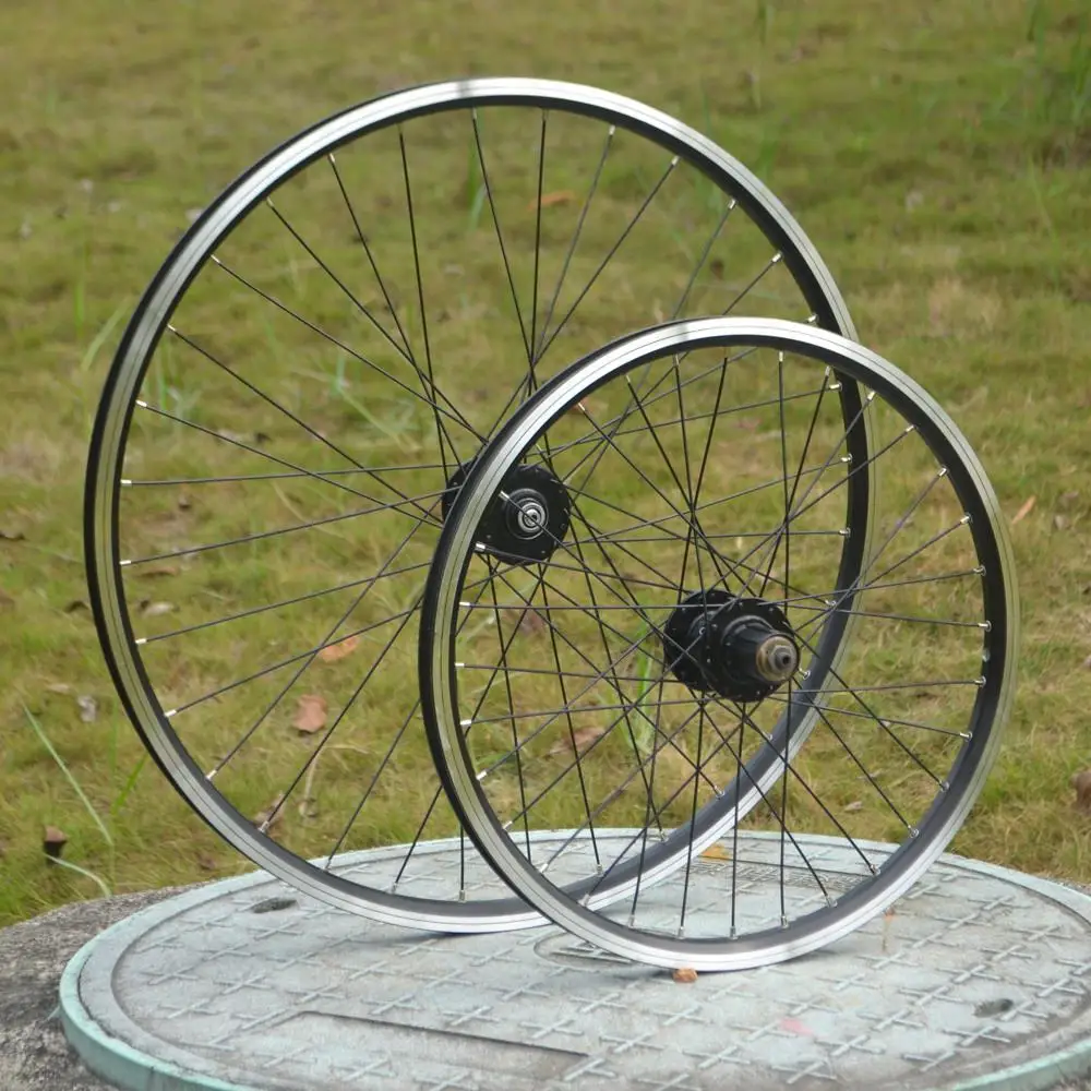 Mtb Bici Pieghevole Bmx Wheelset V Disco Freno Ruota Bicicletta Copertoncino Parti Del Cerchio