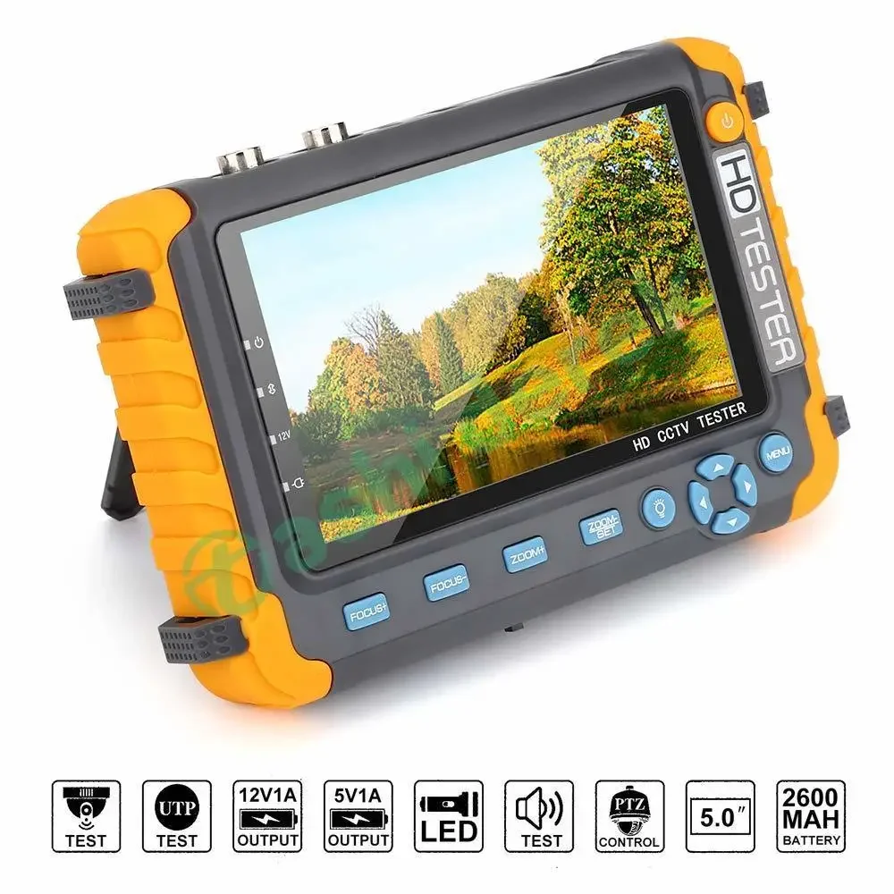 Tester Cctv Portatile Iv8W 8Mp Ahd/Cvi/Tvi Mini Monitor Telecamere Tester Hdmi Vga Input Video Cable Security Camera Tester
