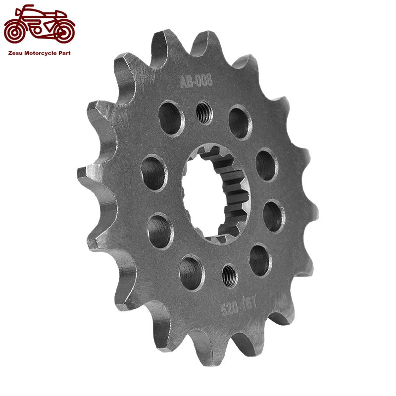 520-16T 520 16 Denti Moto 20Crmnti Pignone Anteriore Pignone Silenzioso Per Kawasaki En500 En 500 Ex500 Ninja 500R Gpz500S Ex500