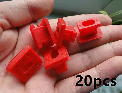 20X Per Bmw E46 E65 E66 E83 X3 Red Interior Dash Insert Grommets Trim Clips
