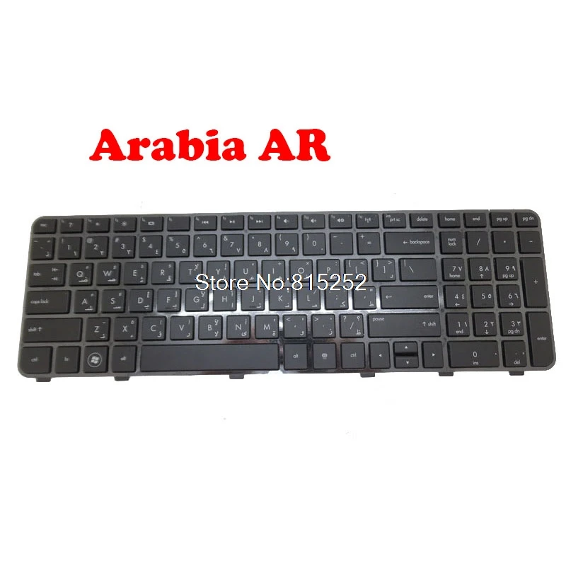 Tastiera Per Laptop Per Hp Dv6-6000 Ar Arabia 634139-171 640436-171 665326-171 644356-171 644363-171 666423-171 Nastro/Nero