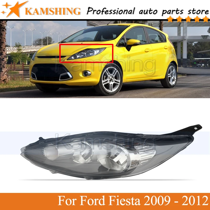 Kamshing Lampada Paraurti Anteriore Per Ford Fiesta 2009 2010 2011 2012 Lampada Frontale Lampada Frontale Faro Anteriore