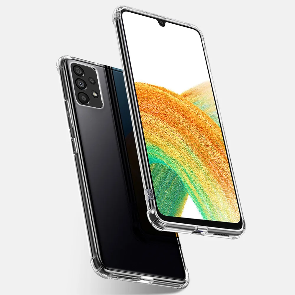 Per Samsung A33 A 33 5G Custodia Airbag Custodia Trasparente Per Samsung Galaxy A33 33A 5G Samsun A 33 Cover Silicone Antiurto Coque