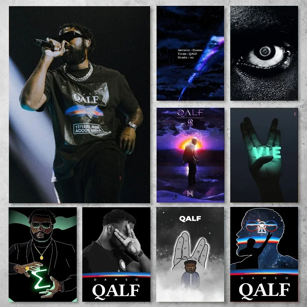 Damso Qalf Rapper Poster Gallery Stampe Pittura Wall Canvas Pictures Living Room Sticker Small