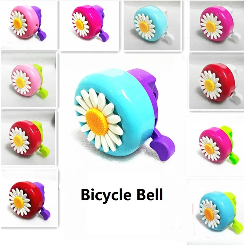 Multi-Color Kids Funny Bicycle Bell Daisy Flower Horns Bike Bambini Ragazze Ciclismo Ring Alarm Per Manubri Lega Plastica Hot