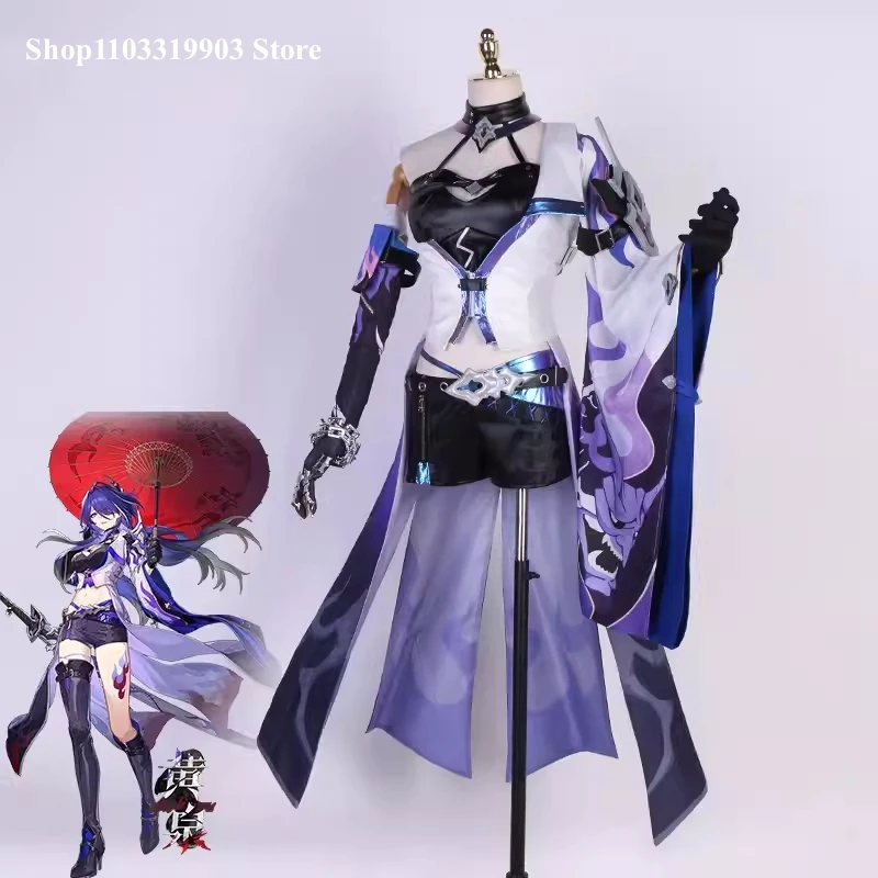 Gioco Honkai: Star Rail Doujin Acheron Costume Cosplay Donna Ragazze Vestiti Eleganti Comic-Con Party Suit Acheron Cos Vestiti Nuovo