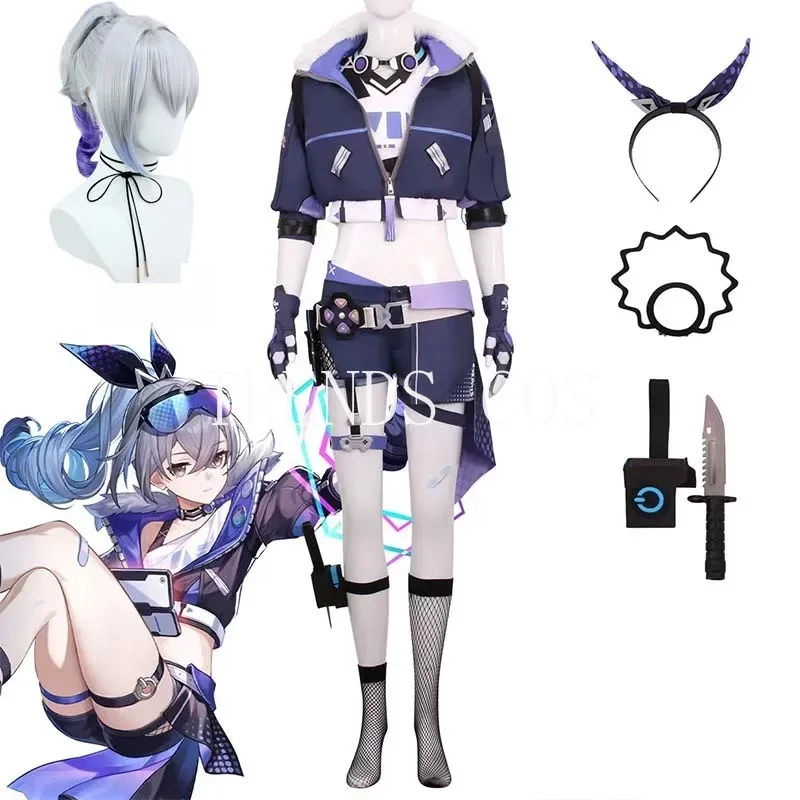 Gioco Honkai:Star Rail Silver Wolf Costume Cosplay Uniforme Da Gioco Halloween Di Alta Qualità Miss Silver Wolf Outfit Per Comic Con