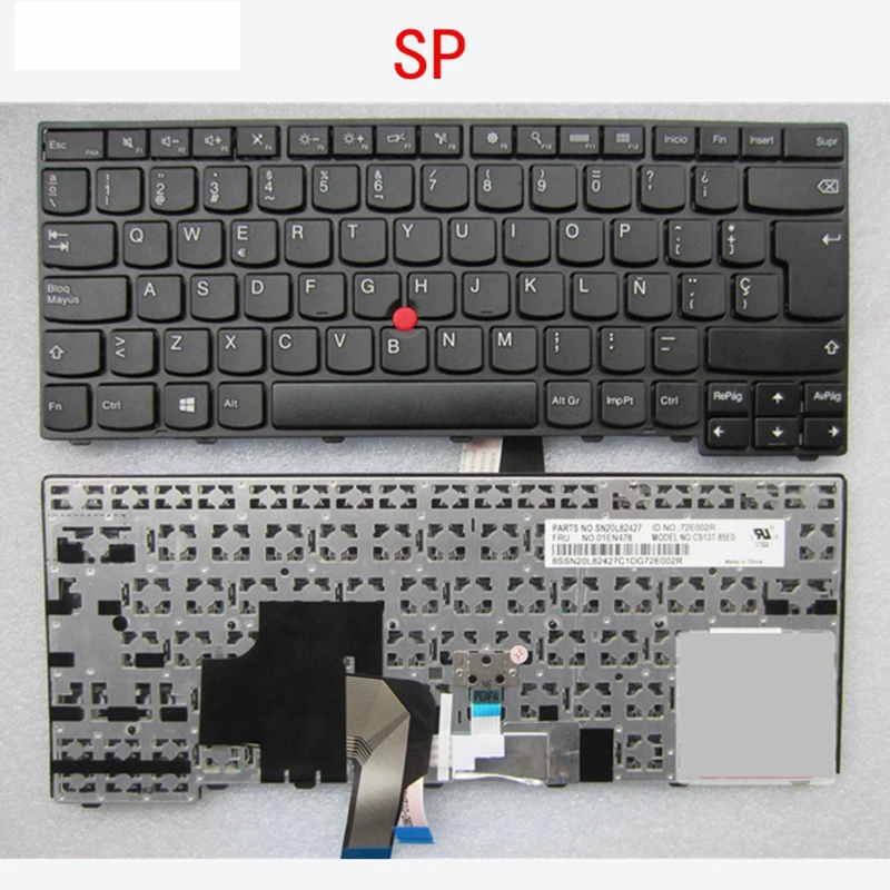 Per Lenovo T450 New #04Y2773 Spagnolo Pc Del Computer Portatile Tastiera Del Computer Tastiera Win8 Sp