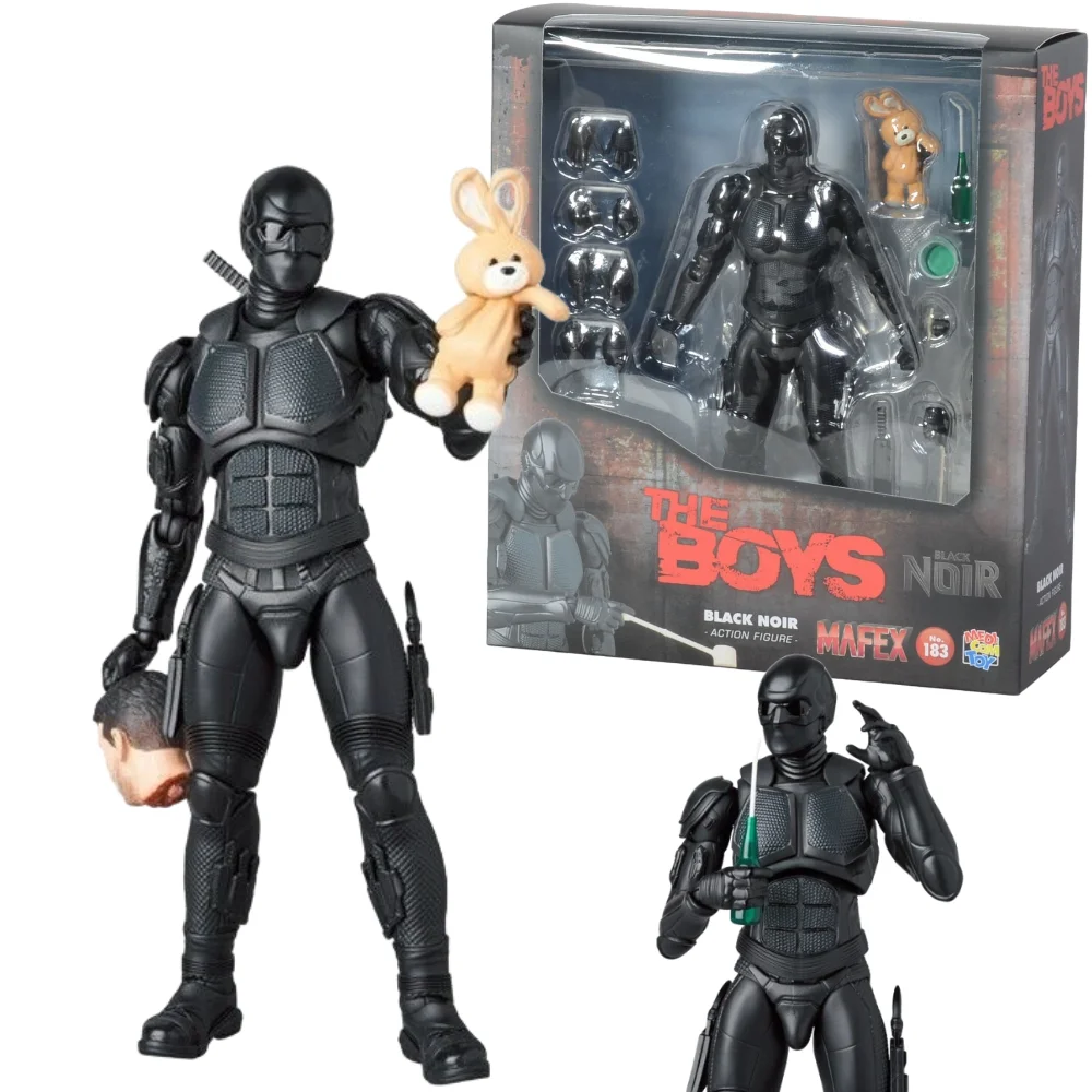 In Magazzino Mafex 183 The Boys Black Noir Anime Action Figures Toys Models Collection Hobby