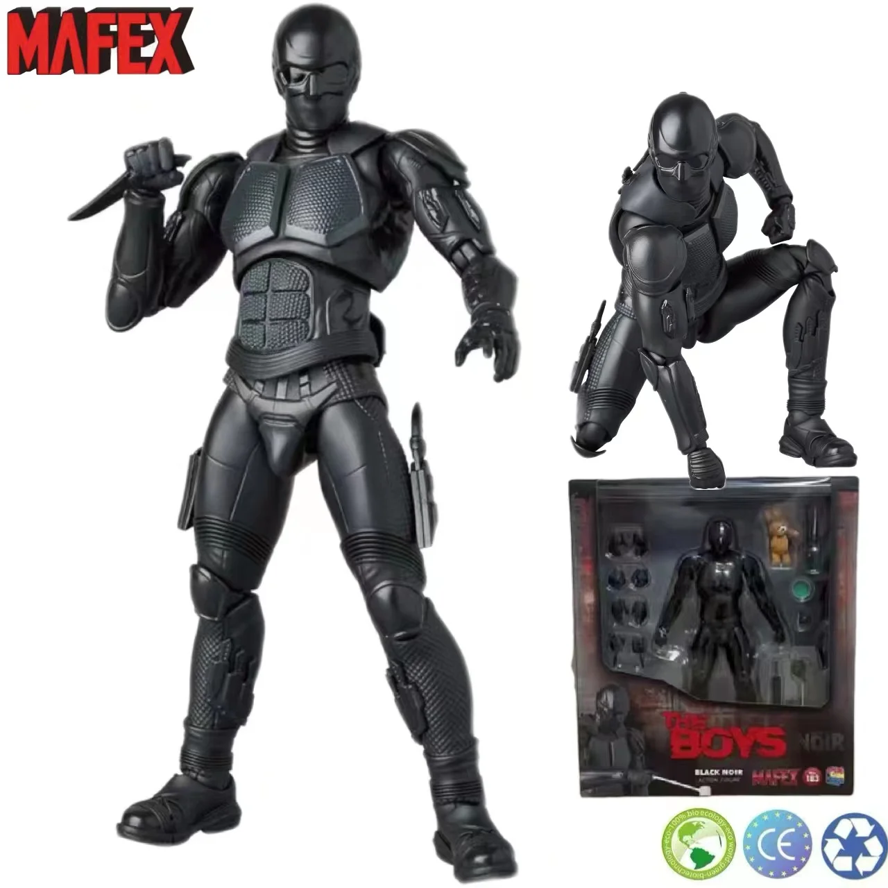In Magazzino Mafex No.183 Mafex Black Noir The Boys Action Figure Regalo Segnalibro Giocattolo Da Collezione