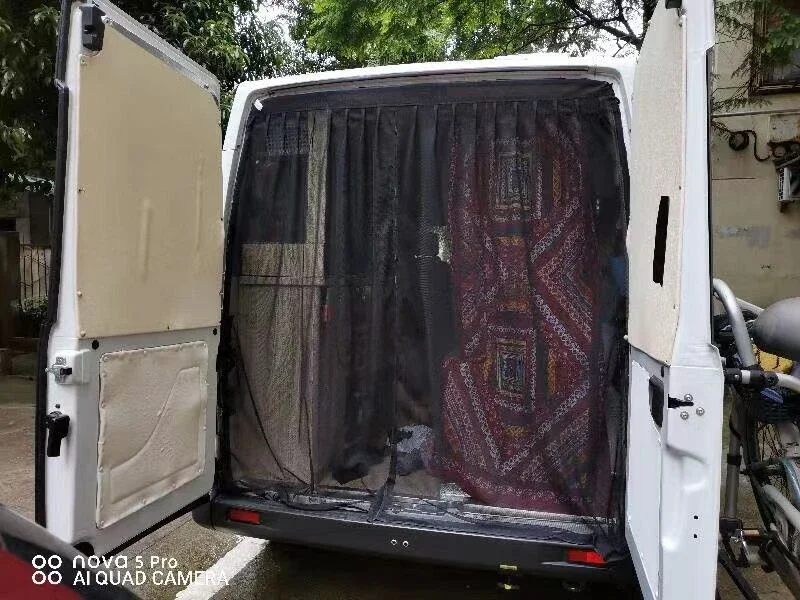 Portellone Dell'Auto Zanzariera Anti-Volante Insetti Tenda Campeggio Parasole Copertura Mesh Car Van Trunk Ventilazione Mes Per Vw T5 T6