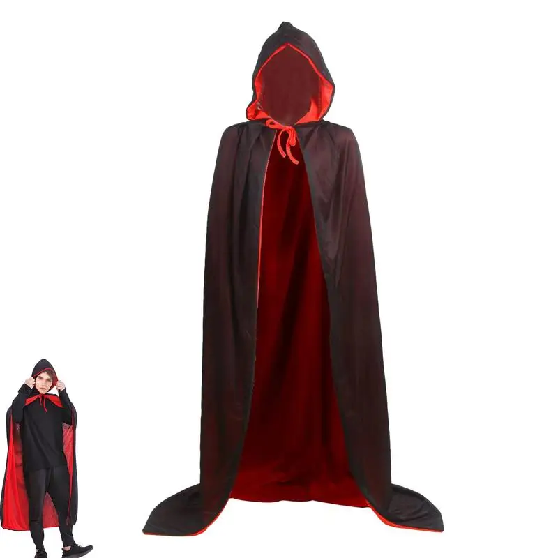Adulto Vampire Cape Durable Knight Gothic Fancy Dress Halloween Masquerade Cosplay Costume Cape Dracula Costume Per Adulti
