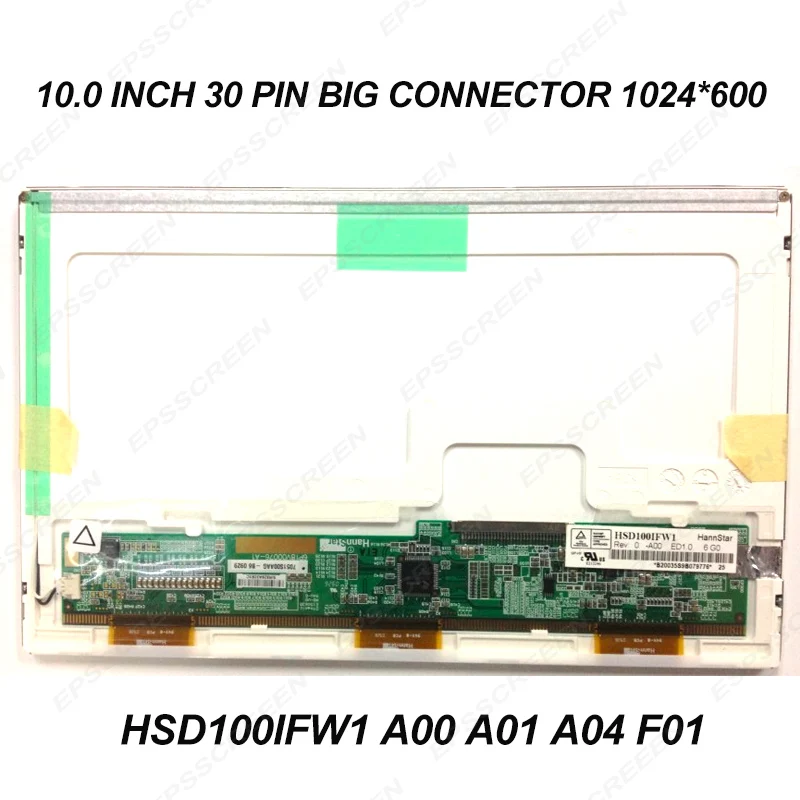 10.0 Sostituire Notebook Ha Portato Schermo Lcd Hsd100Ifw1 Per Dalle Ecran 10 "Per Asus Eee Pc 1000 1001Ha 1005Ha 1011Cx Display A Matrice
