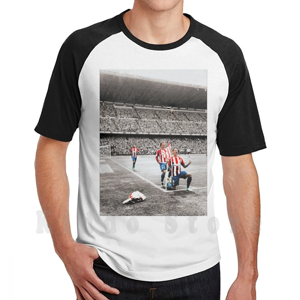 T Shirt Skin, Griezmann E Koke Fusón Cotone Uomo Stampa Fai Da Te Cool Tee Bouquet Atleti Torri Griezmann Larghe