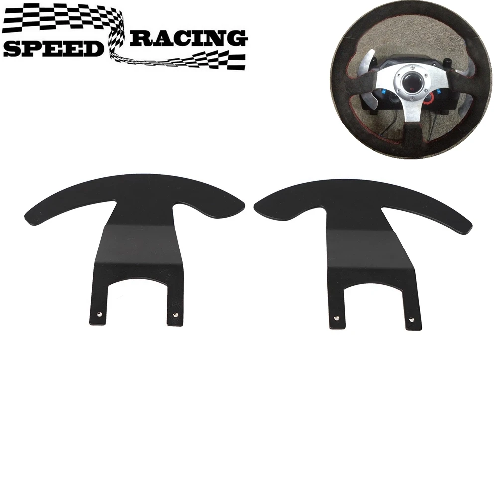 2 Pezzi Heavy Duty Paddle Shifter Upgrade Volante Controller Concavo Adatto 13 "-14" Volante Per Logitech G25 G27