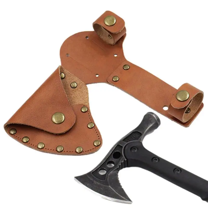 Tomahawk Fodero Axe Blade Protection Cover Faux Leather Axe Holster Outdoor Camping Tomahawk Head Protector Case