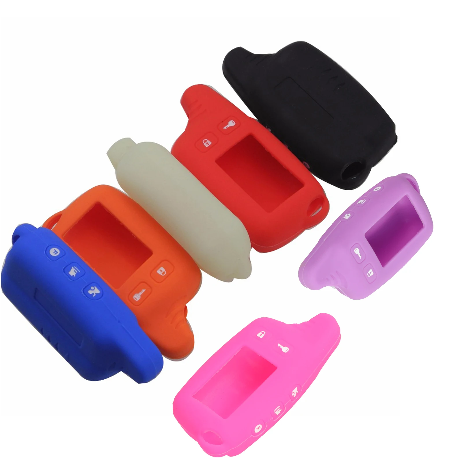 Jingyuqin Cover Portachiavi In Silicone A Colori Per Tomahawk Tw9010/Tw9020/Tw7000/Tw7010 9030 9000 Tw950 Sostituzione Allarme Lcd