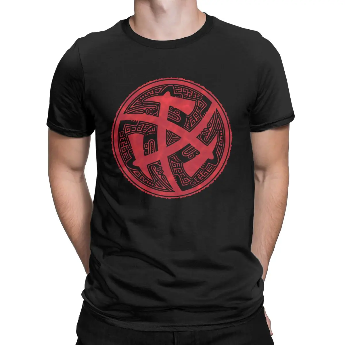 Tomahawk Tomahawk Indian Aztec Style Fire Emblem T Shirts For Men Norse Runes100% Cotton Short Sleeve Clothing Plus Size