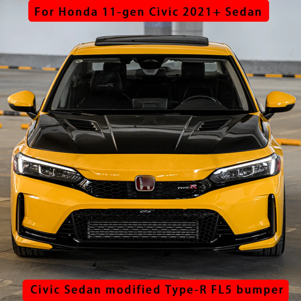 Per Honda 11Th Generation Civic 2021 Modifica Paraurti Berlina Type-R Body Kit Griglie Nuovo Aggiornamento Civic Fe1 Fl5 Aspetto Del Corpo