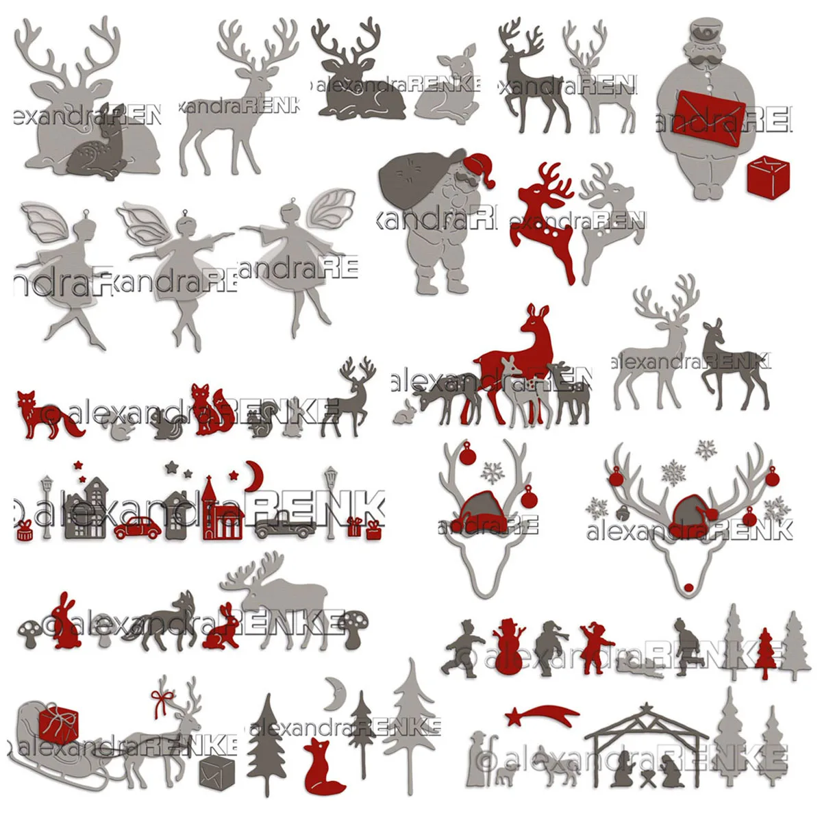 Piggy Craft Metal Cutting Dies Cut Die Mold Christmas Animal Characters Scrapbook Paper Craft Knife Mold Blade Punch Stencil