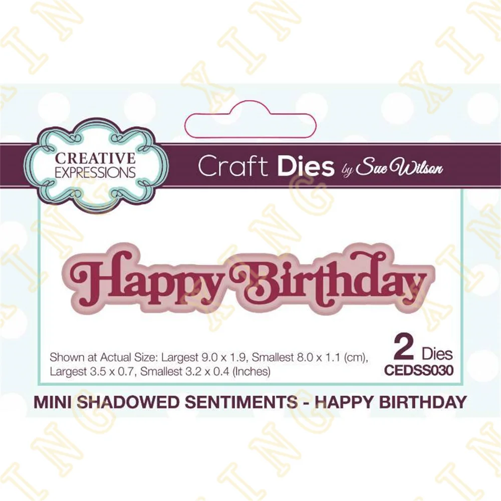 Happy Birthday Metal Cutting Die Scrapbook Album Di Carte Di Carta In Rilievo Craft Template Cut Die Stencil Nuovo Per Il 2023 Arrivo
