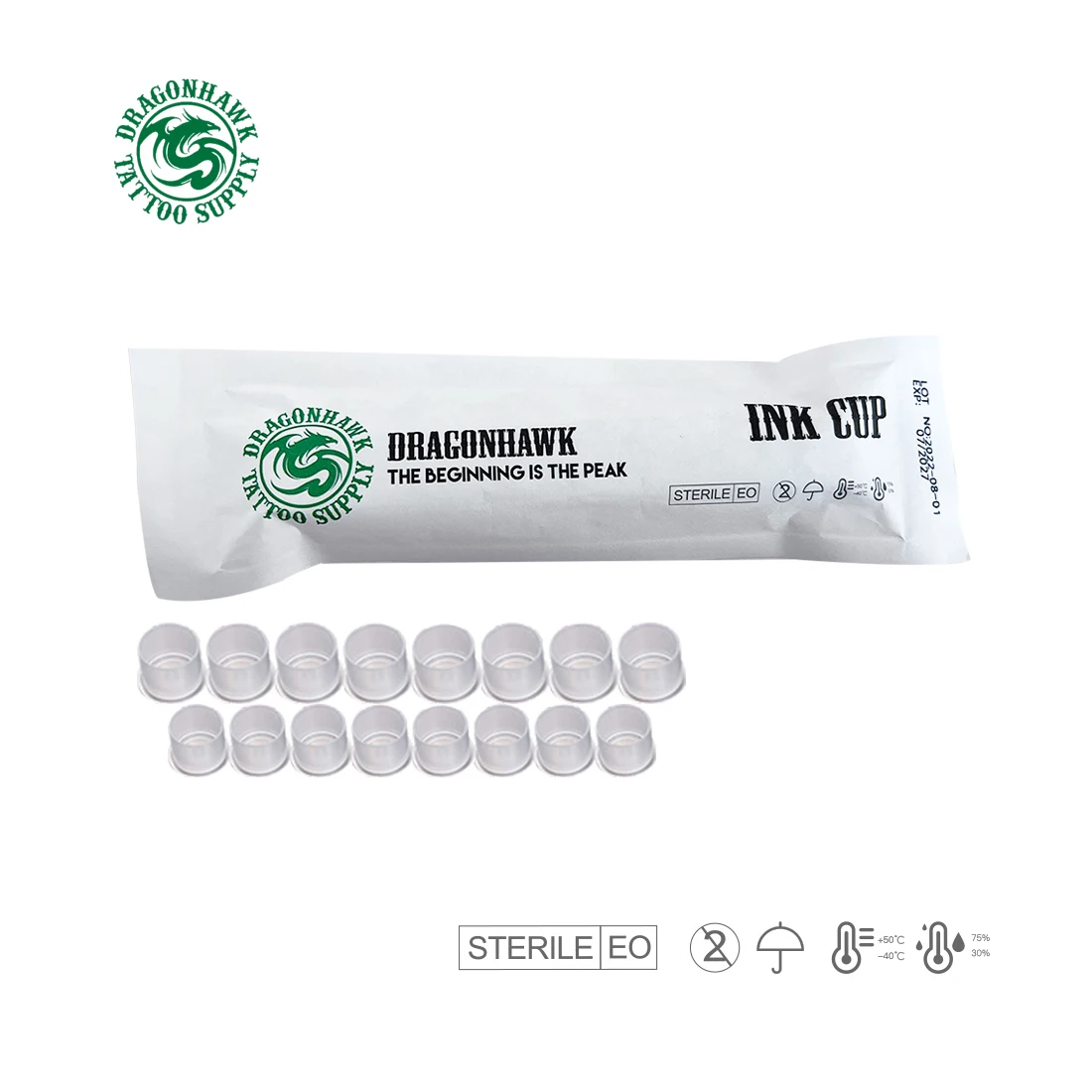 10 Sacchetti Dragonhawk Noir Tazze Di Inchiostro Per Tatuaggi In Plastica Monouso Microblading M L Pigmento Per Trucco Permanente Tappo Contenitore Tr