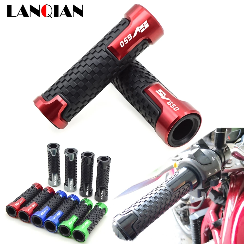 Per Suzuki Sv650 7/8 ''22Mm Moto Manubrio Grips Bar Mano Grips Sfv650 Gladius Sv 650 2009-2018 2016 2017 Cnc Accessori