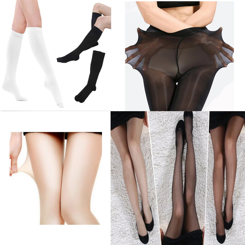 Elastico Magico Calze E Autoreggenti Donne Calze Di Nylon Collant Collant Sexy Gambe Magre Calzamaglie Prevenire Calze Di Seta Gancio Media