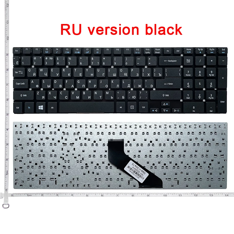 Tastiera Del Computer Portatile Russo Per Acer Aspire E15 E5-572 V3-572 Kb.I170A.402 Kb.I170G.310 Mp-10K33Su Mp-10K33Su-5281 Mp-10K33Su-6981W