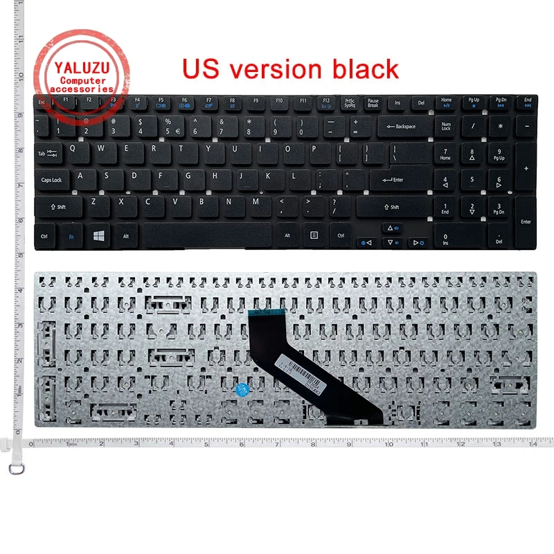 Us English Tastiera Senza Cornice Per Acer Aspire Es1-512 Es1-512-P9Gt E5-721 Es1-531 Es1-731 Es1-731G Es1-512-C4Dw N15W4