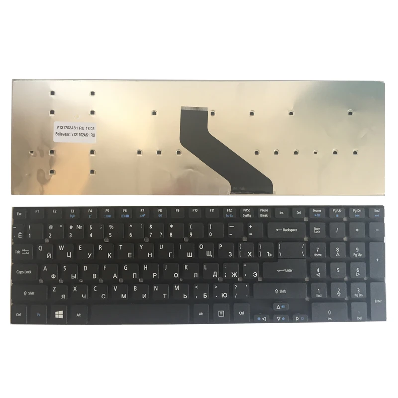 Nuova Tastiera Del Computer Portatile Russo/Ru Per Acer Aspire V3-571G V3-771G V3-571 5755G 5755 V3-771 V3-551G V3-551 5830Tg Mp-10K33Su-6981