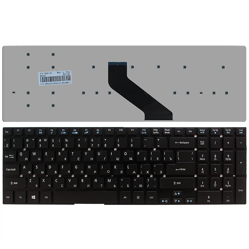 Tastiera Russa Del Computer Portatile Per Acer Aspire V3-551G V3-771 V3-571 V3 571G V3-731 V3-772 V3-772G V3-771G V3-772