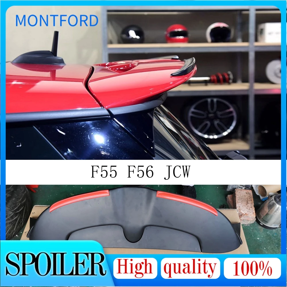 Per Mini Cooper F55 F56 Upgrade Jcw Style Pp Roof Lip Trim Body Kit Tuning Part Per F55 F56 Jcw Spoiler Racing