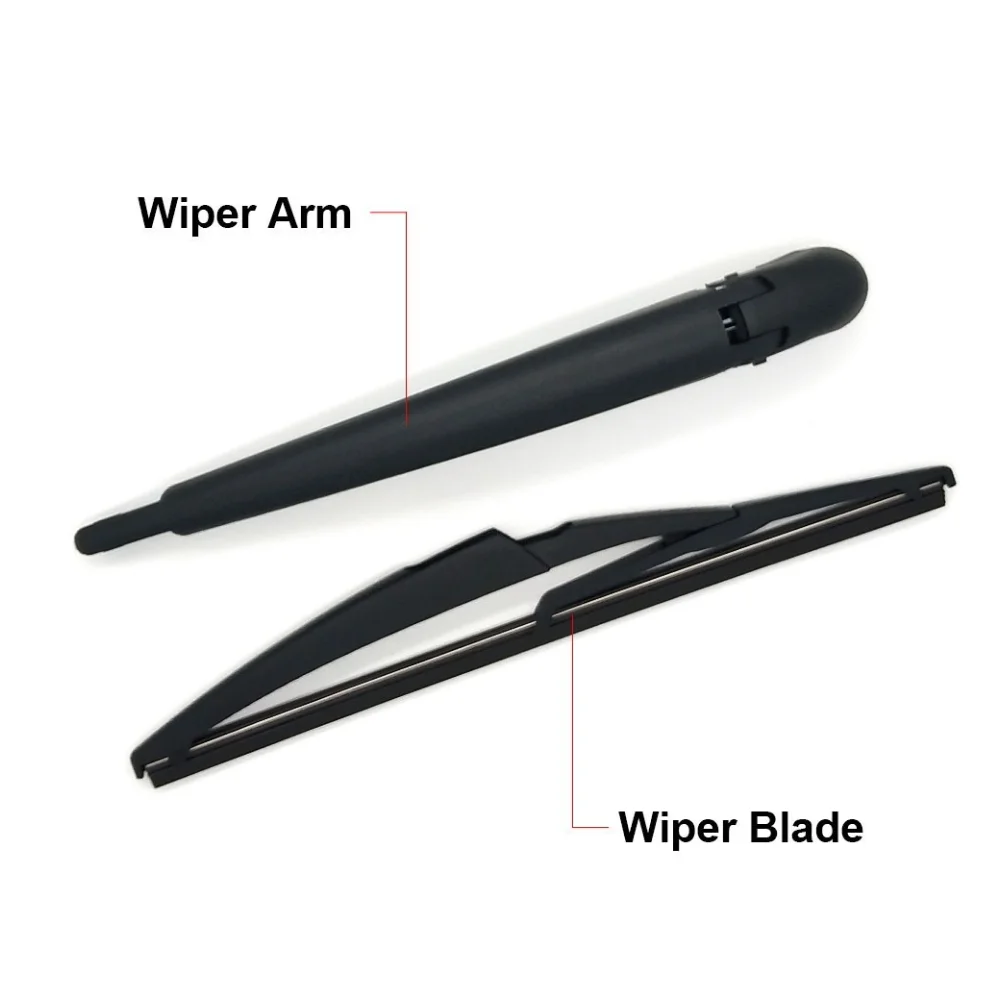 Parabrezza Posteriore Wiper Blade Arm Set 295 Millimetri 12 Pollici Nero Di Misura Per Fiat 500 07 08 09 10 11 12 13 14 15 16 17 18 19 20 21 22