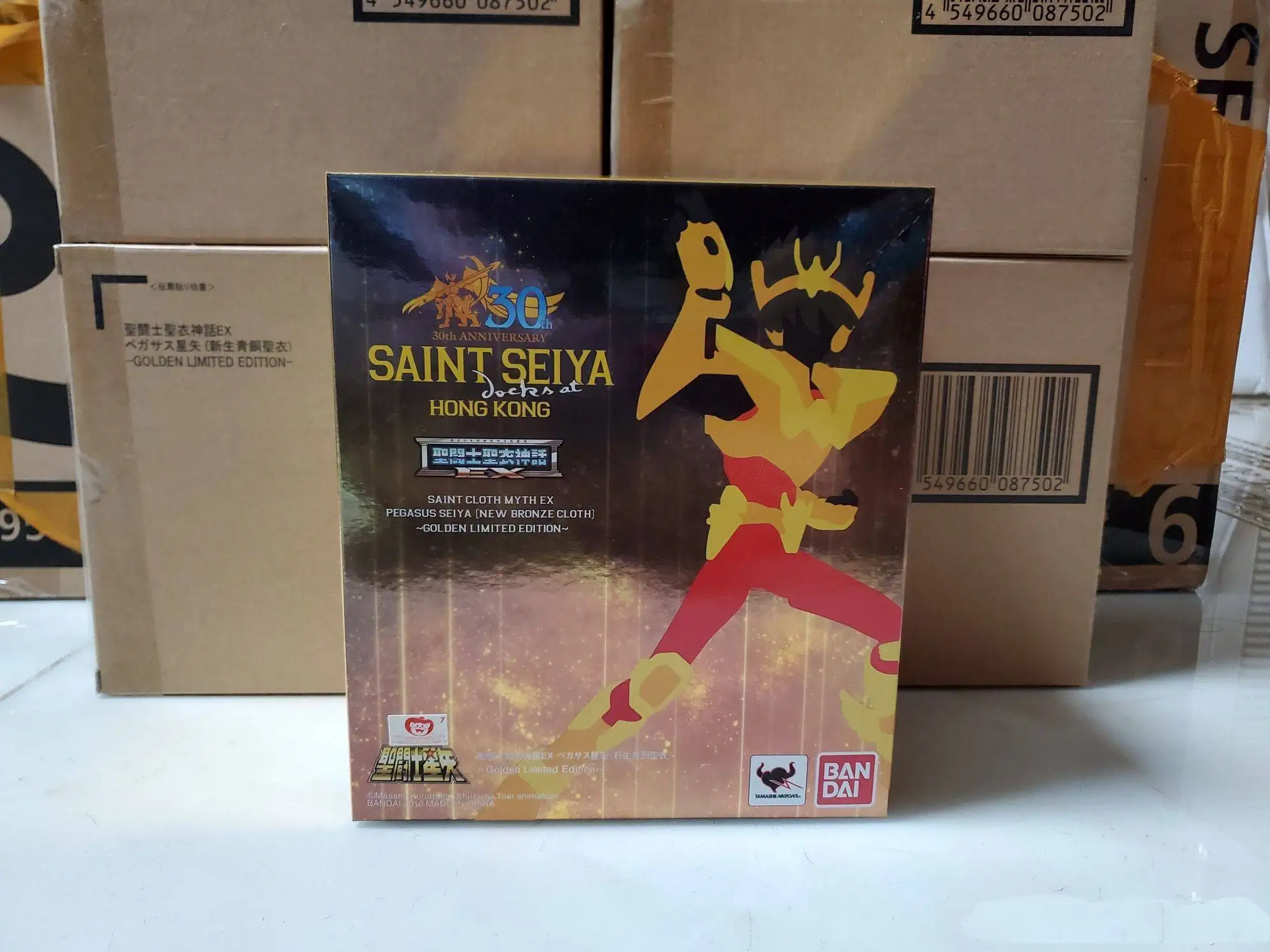 Saint Seiya "Original Bandai Saint Cloth Ex New Born 30Th Anniversary Limed Action Figure - Golden Pegasus Seiya