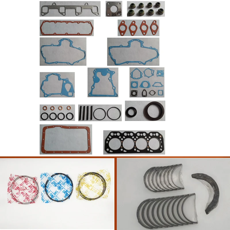 K4M Motore Completo Completo Guarnizioni Set Kit Albero Motore Cuscinetto Di Biella Pistone Anello Per Mitsubishi Escavatore Kobelco Escavatore